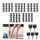 120Pcs High Heel Tip Caps TPU Polyurethane Iron Shoes Repairing Replacement Kits 14