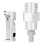 CO2-Flaschenkupplung Schnellverschlussadapter Messing Silber 60mm 1
