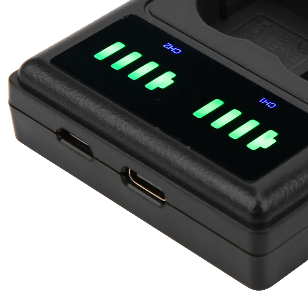 Micro/Typec Dual Port Camera Double Display Dual Dock Charger For Enel15/El15a Battery 4971323279083