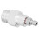CO2-Flaschenkupplung Schnellverschlussadapter Messing Silber 60mm 15