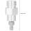 CO2-Flaschenkupplung Schnellverschlussadapter Messing Silber 60mm 4