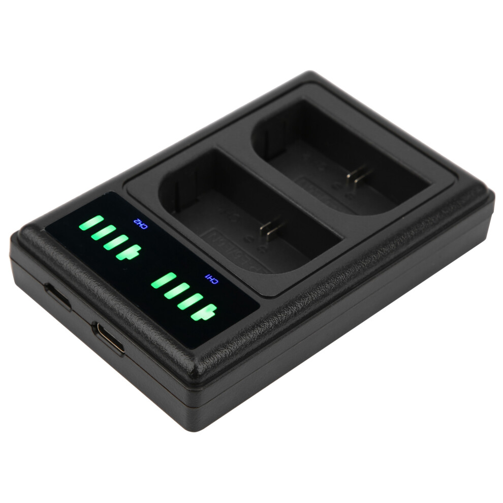 Micro/Typec Dual Port Camera Dual Display Dual Dock Charger For Lpe6/E6n Camera Battery 8471323279190