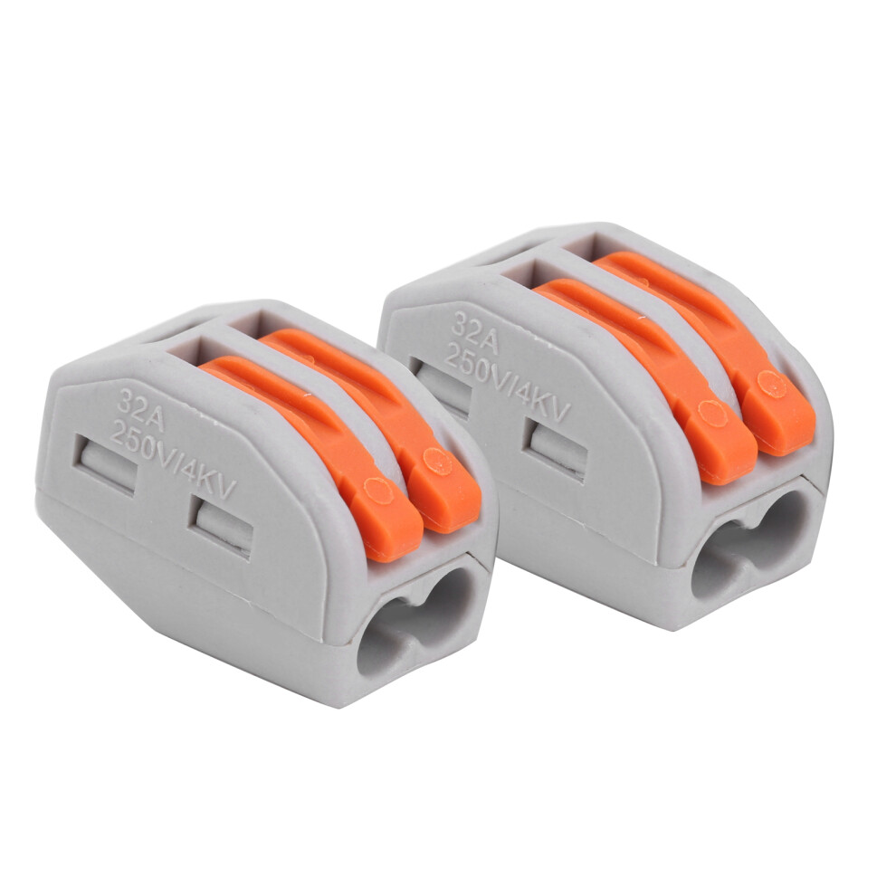 100Pcs Push Wire Wiring Connector Quick Connect Line Terminal Blocks Parallel Devicepct-212 9351323281746