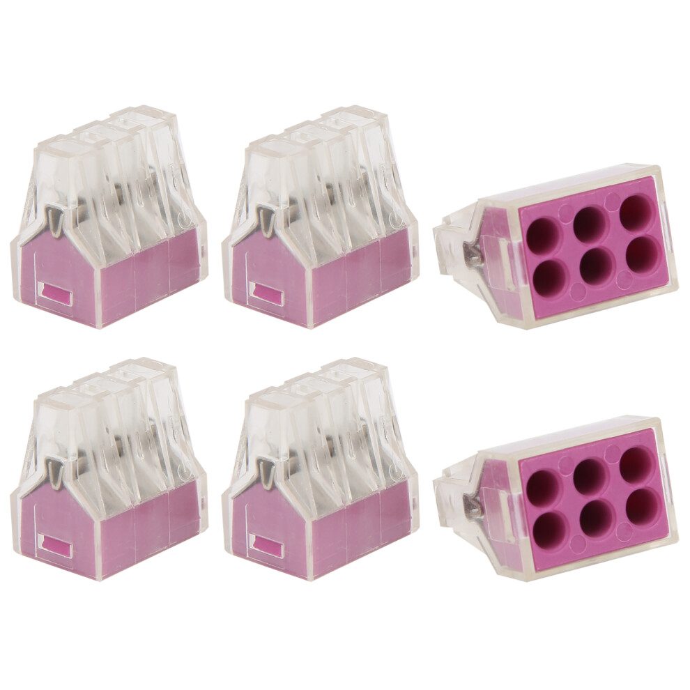 100Pcs Push Wire Wiring Connector Quick Connection Terminal Block Soft Hard Line Universalpct-106 5091323281714