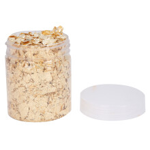 2pcs 5g DIY Gold Flakes Nail Art Decoration Gold Foil for Manicure Crafts Painting (Copper + Brass)