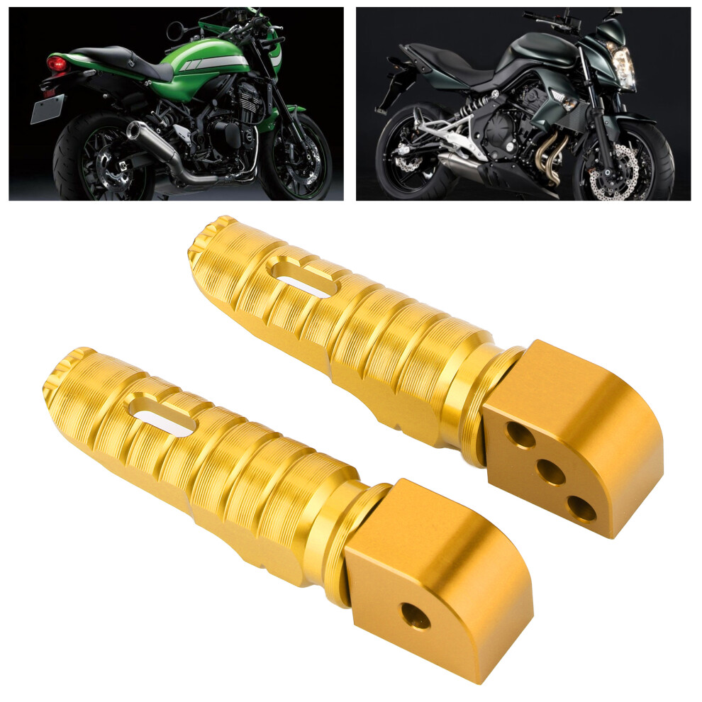 Pair Of Rear Foot Pegs Aluminum Alloy Modified Pedals Fit For Ninja 250 Z800 Z650 Z900 Z1000sx 3031323283563