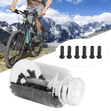 GUB 100Pcs Bicycle Aluminum Alloy Spoke Cap Spoke Cover Nipple Cycling Accessoryblack