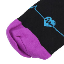 Paar Outdoor-Kompressionssocken, L/XL, Schwarz, Wadenlänge, Laufen & Klettern