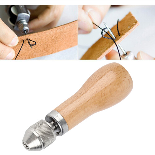 Leather Sewing Awl Needle Kit DIY Hand Stitching Tools Accessory for Repairing Tent BackpackType B