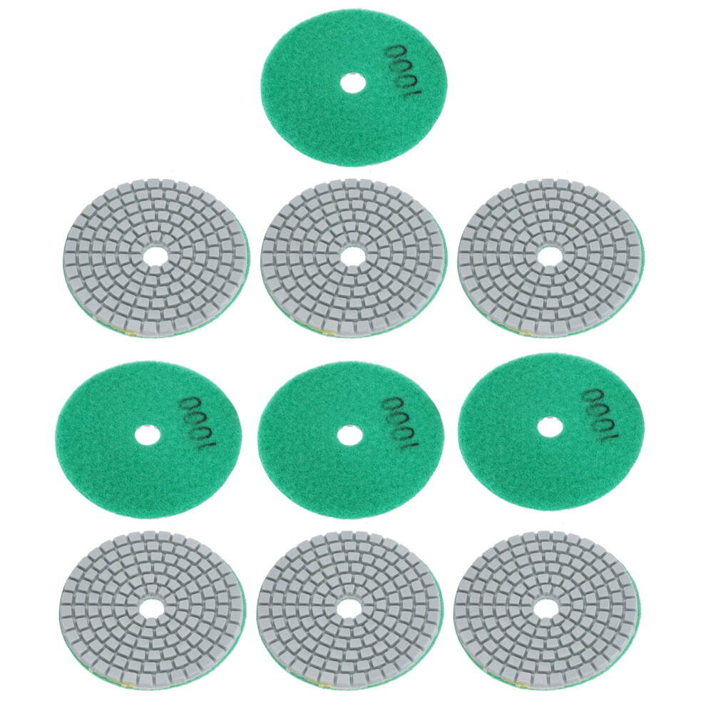 10Pcs 3In Sanding Discs Pads Buffing Polishing Diamond Marble Concrete Stones 1000 Mesh 8701323289197