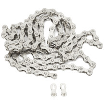 F10 Bergstraße 10-Gang Klapprad Kette Stahl Silber 1/2 Zoll