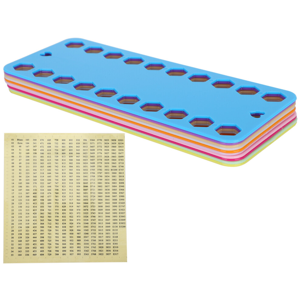 20Pcs Cross Stitch Threads Organizer Embroidery Plastic Winding Board 1Pc Digital Sign 8721323296216