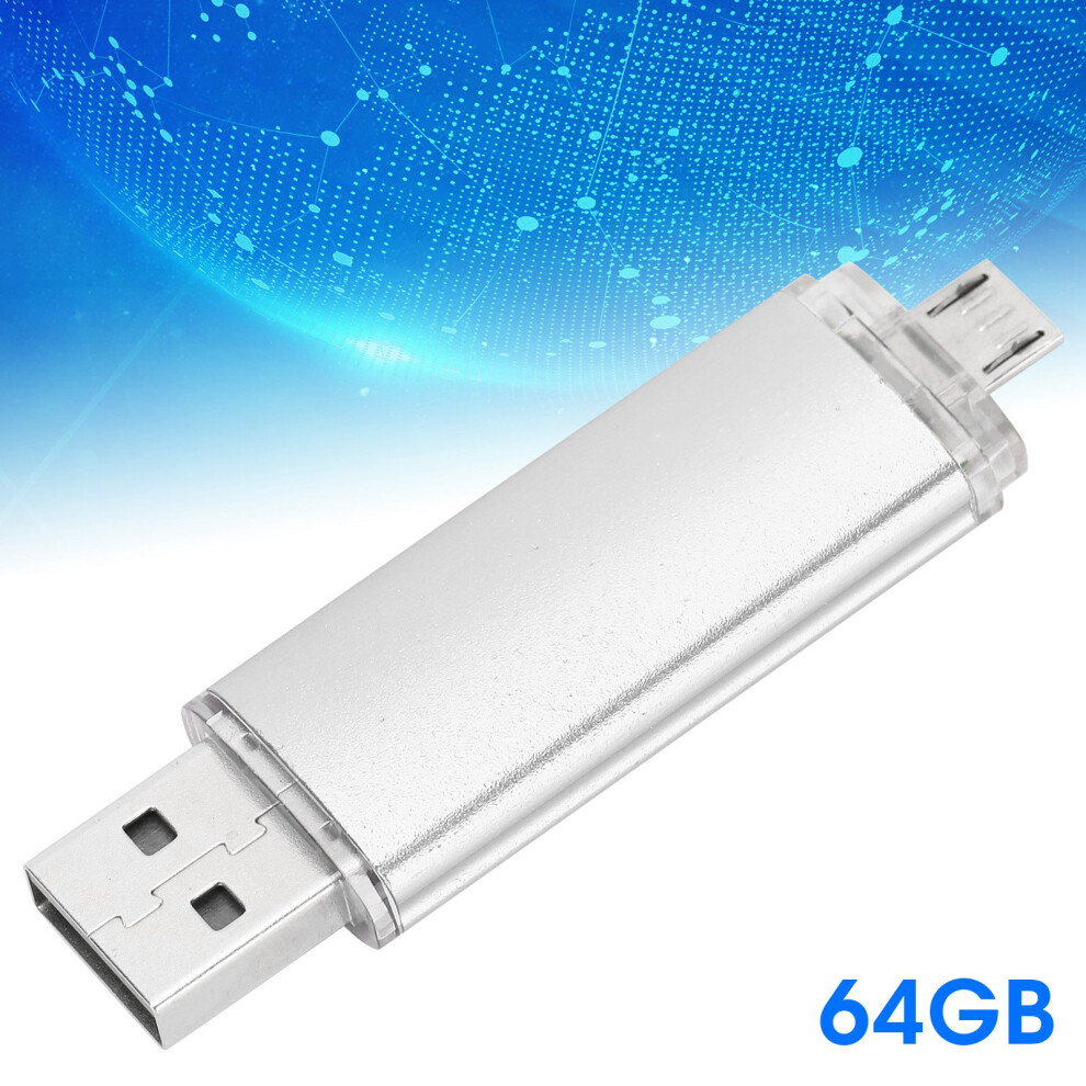 Usb Memory Stick Otg Flash Drive 2 In 1 Thumb U Disk Usb2.0 Computer Accessories64gb 4651323301587