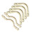 6Pcs Billiards Corner 4in Pool Table Pocket Brackets Set Accessories for Web Net Bags 15