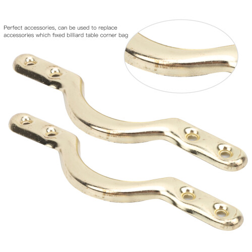 6Pcs Billiards Corner 4in Pool Table Pocket Brackets Set Accessories for Web Net Bags 2