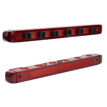 Wandmontierter Holz-Poolcue-Halter 6-Schläger-Aufbewahrung Weingeschmack Rot 39cm