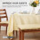 Homescapes (Three Seater, Cream) Bench Cushion 8