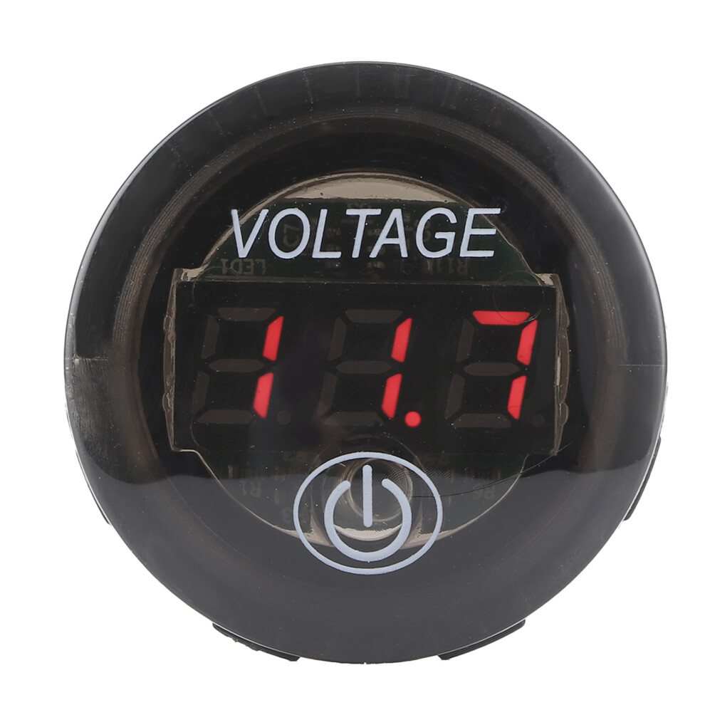 Universal Led Dc Digital Voltmeter Voltage Meter Car Battery Gauge 12Â24V W/ Touch Switchred 3211323310463