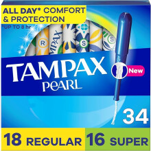 ampax Pearl Tampons Multipack, Regular/Super Absorbency