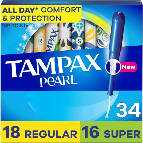 ampax Pearl Tampons Multipack, Regular/Super Absorbency