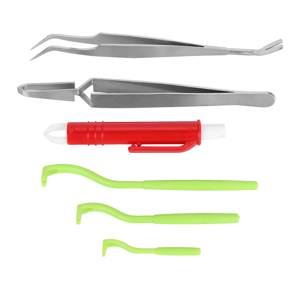 Tick Removal Tool Kit for Dog Cat Ticks RemoversRemover Pen Stainless Steel Tweezers(Green Ticks Remover Red Remover Pen )