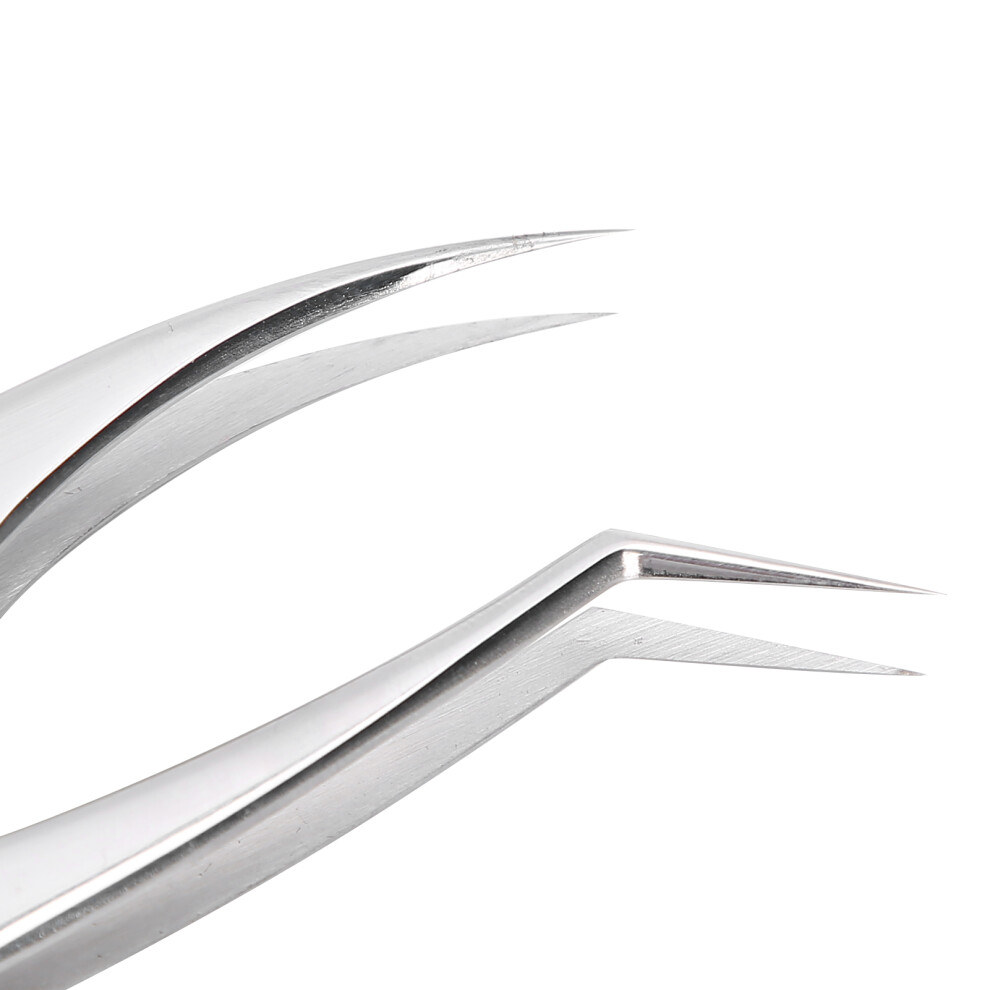 Stainless Steel Eyelash Extension Tweezers Set False Fake Eyelashes Grafting Tool