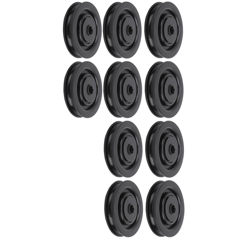 10Pcs Universal Pulley Wheel Fitness Hoisting Equipment Accessories Nylon Bearing Core75mm 4941323312516
