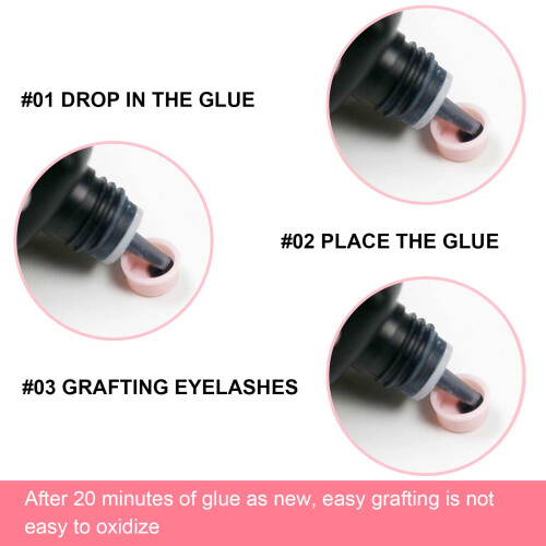 500pcs Grafting Eyelash Glue Cup Glue Delay Container Eyelash Grafting Extension Tool 2