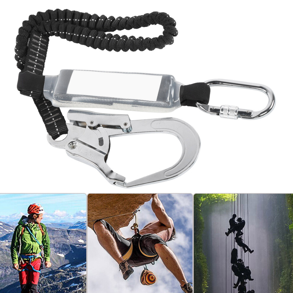 Camnal High Altitude Protective Safety Elastic Buffer Sling Belt With Hook Antifall Strap 8411323316686