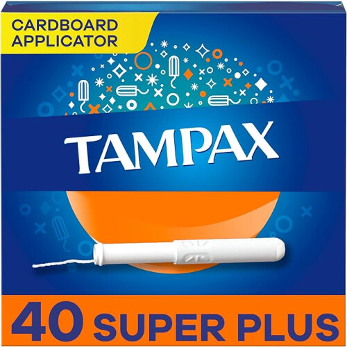 Tampax Cardboard Tampons Super Plus Absorbency