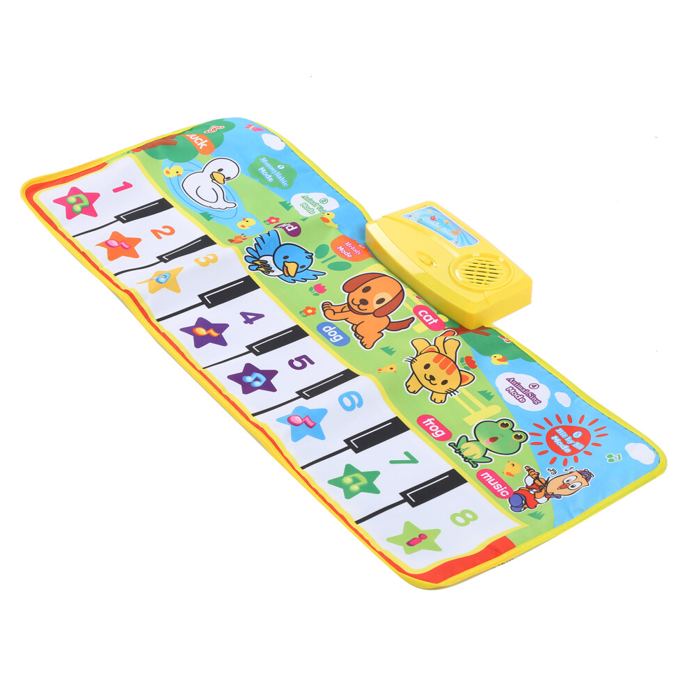 Children Folding Piano Keyboard Blanket Baby Music Carpet Play Mat Educational ToysMusic Carpet