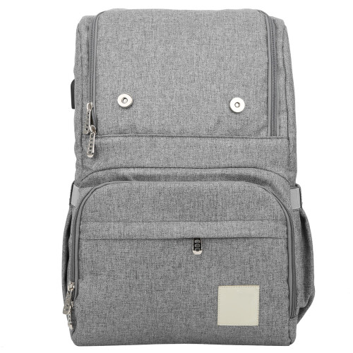 Mommy Rucksack wasserdicht grau