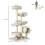 PawHut PawHut Cat Tree Activity Center Scratching Post Perch Tunnel 105cm Beige 8
