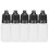 50Pcs 10ml Eye Liquid Bottle Portable Squeezable Empty Eye Drops Container with Plugs LidBlack 13