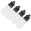 50Pcs 10ml Eye Liquid Bottle Portable Squeezable Empty Eye Drops Container with Plugs LidBlack 10