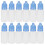 50Pcs 5ml Empty Dropper Bottles Squeezable Eye Liquid Bottle Container with Lids PlugsBlue 2