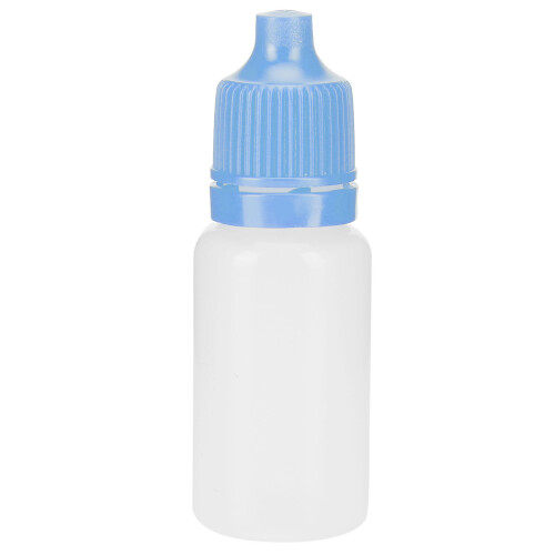 50Pcs 5ml Empty Dropper Bottles Squeezable Eye Liquid Bottle Container with Lids PlugsBlue 2