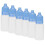 50Pcs 5ml Empty Dropper Bottles Squeezable Eye Liquid Bottle Container with Lids PlugsBlue 5