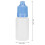 50Pcs 10ml Eye Liquid Bottle Portable Squeezable Empty Eye Drops Container with Plugs LidBlue 14
