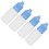 50Pcs 10ml Eye Liquid Bottle Portable Squeezable Empty Eye Drops Container with Plugs LidBlue 10