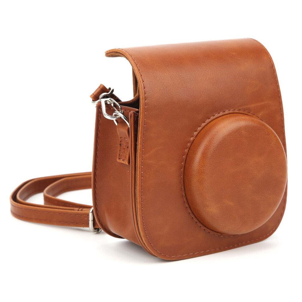 Pu Camera Storage Case Vintage Sling Shell Bag For Fujifilm Instax Mini 11/9/8 Camera 4121323323969