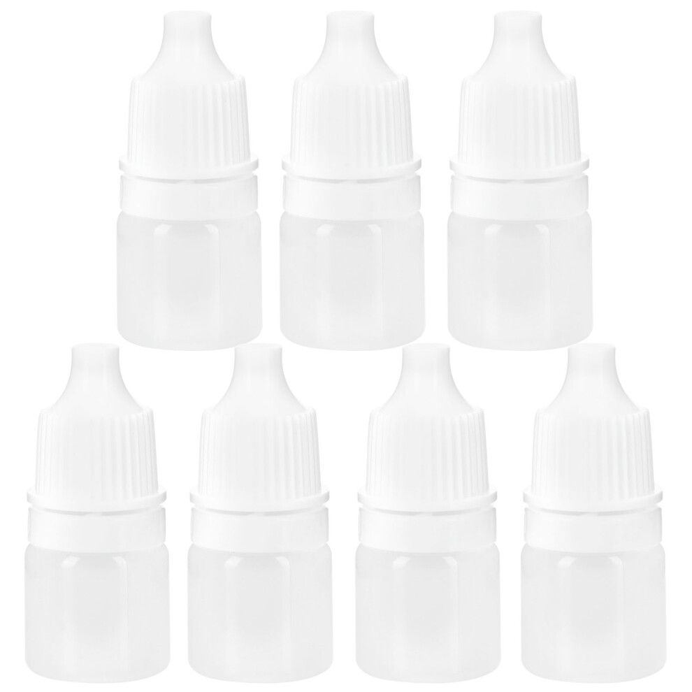 White 100Pcs 2Ml Empty Plastic Dropper Bottle Squeezable Refillable Bottle For Eye Drop Liquid