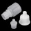 100PCS 2ml Empty Plastic Dropper Bottle Squeezable Refillable Bottle for Eye Drop Liquid 12