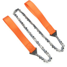 Outdoor Mini Portable Hand Chain Saw Survival 33t Logging Camping Pocket Saw Toolorange