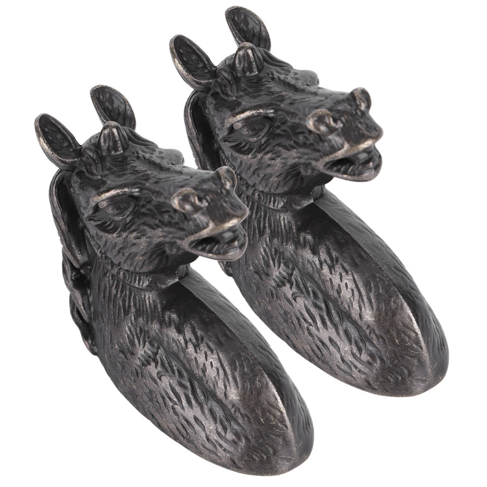 2 Sets Modern Stylish Cabinet Handles Horse Head Pull Kitchen Wardrobe Drawer Door Knob3999 Black Brown Horse 4691323324957