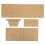 4Pcs Acrylic Wallet Template DIY HandMade Leather Short 3Fold Wallet Pattern Making 8