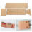 4Pcs Acrylic Wallet Template DIY HandMade Leather Short 3Fold Wallet Pattern Making 9