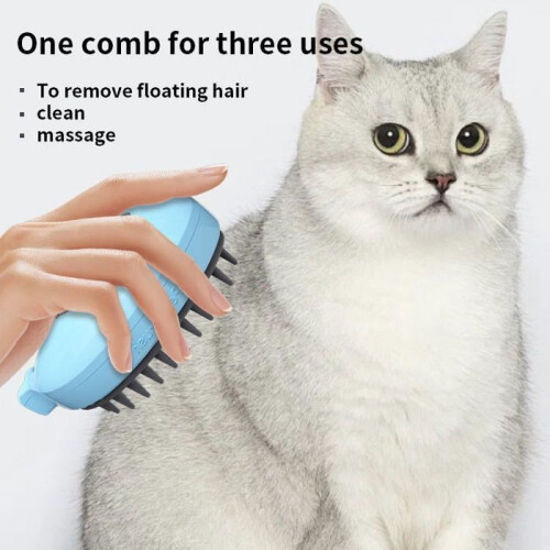 Katzendampfbürste, 3 in 1 Katzendampfbürste, Katzendampfbürste, Katzenpflegebürsten 1