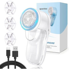 TIPTOP HOME Fusselrasierer – per USB wiederaufladbar – leicht und tragbar – 6 rotierende Klingen – 2000 mAh