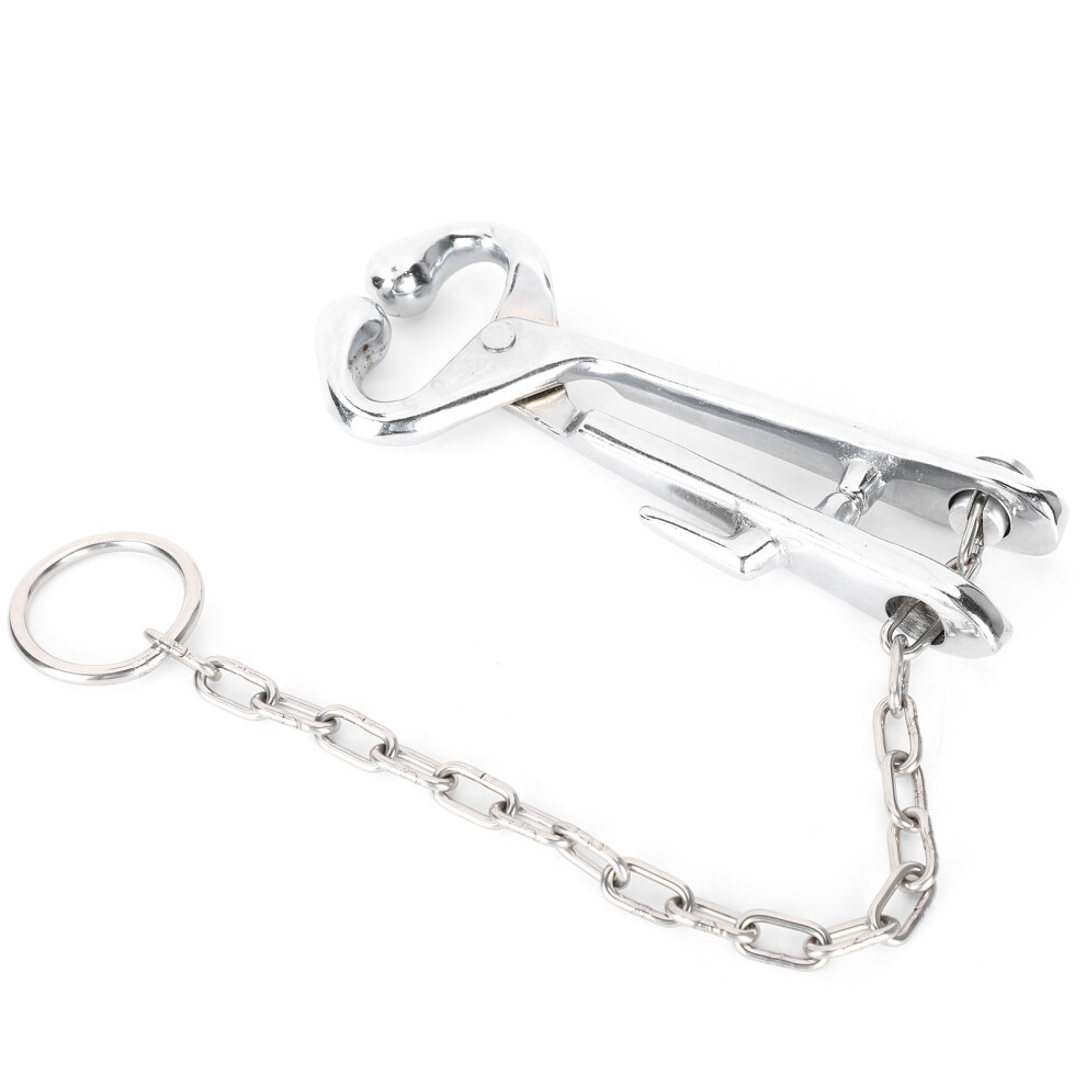 Cow Nose Pliers Stainless Steel Cattle Nose Ring Pliers With Chain Cattles Traction Clamp 8401323329014